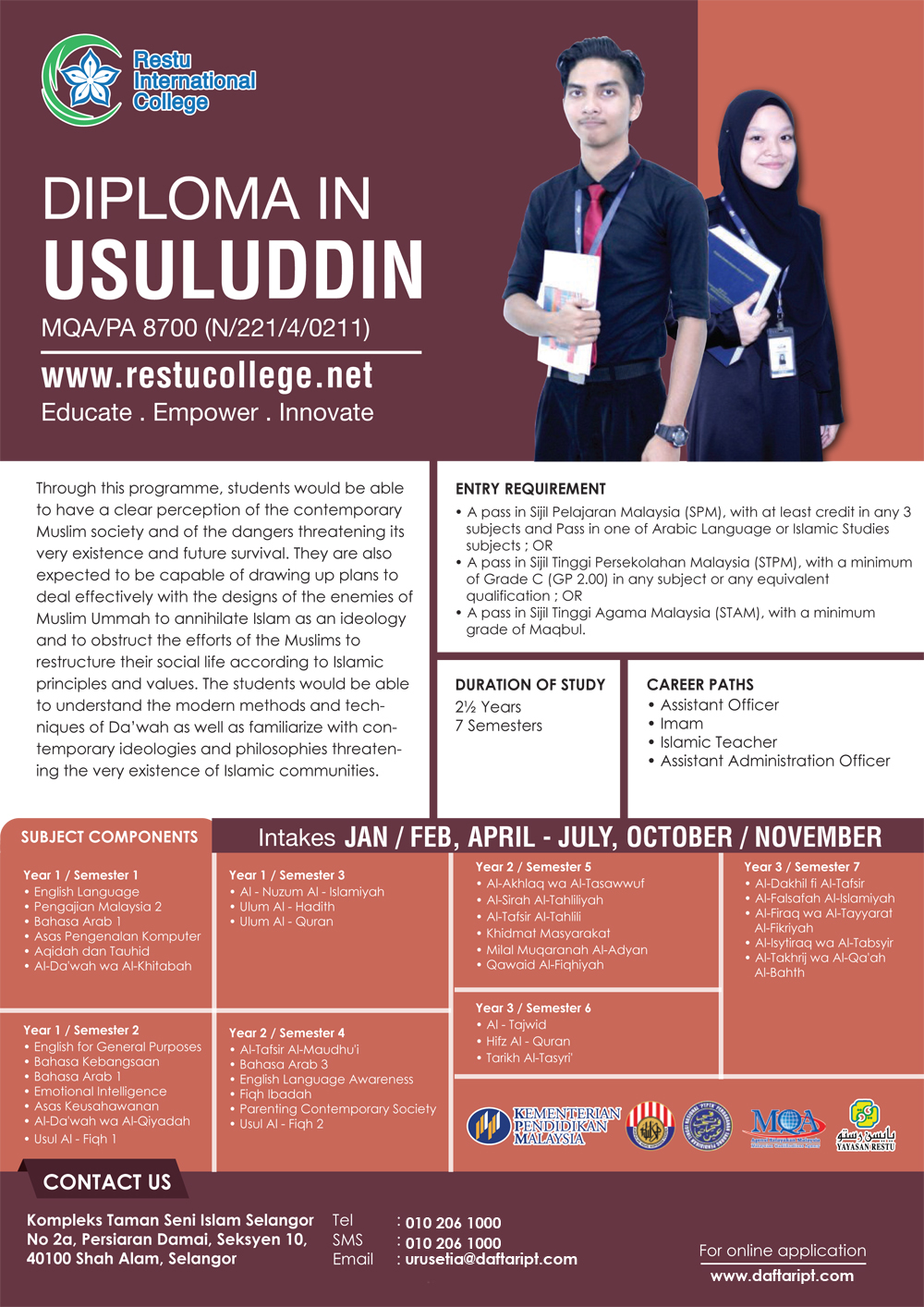 DAFTARIPTdotCOM-Diploma-in-Usuluddin